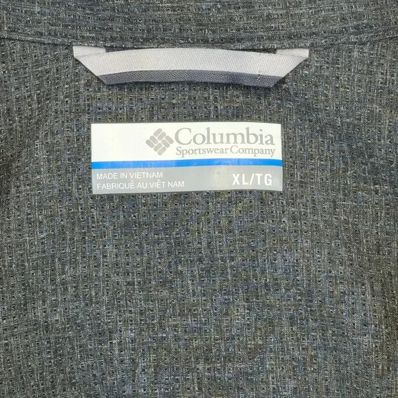 Columbia Men's Long Sleeve Button Up Shirt XL/TG Grey PFG Omni Outdoor Fishing - Picture 6 of 9